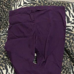 Purple scrub pants